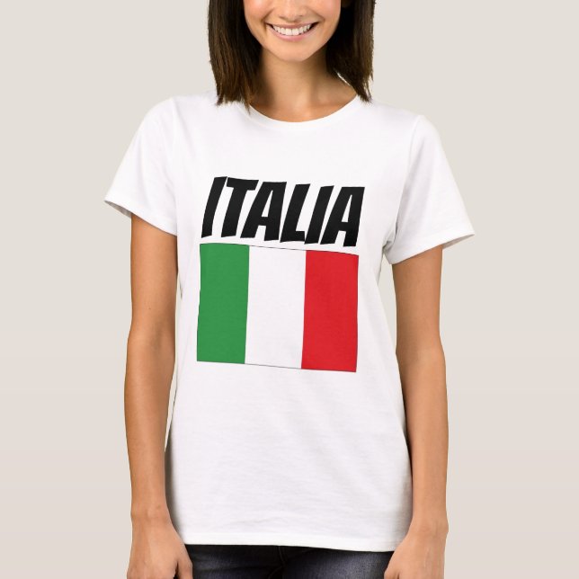 ITALIA Italienska T-shirts (Framsida)
