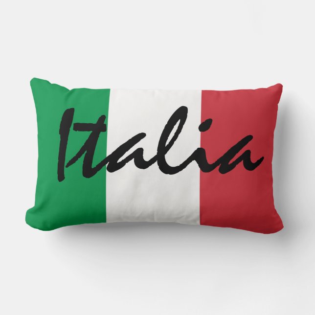 Italia kudder den italienska flagga MoJo Lumbarkudde (Framsida)