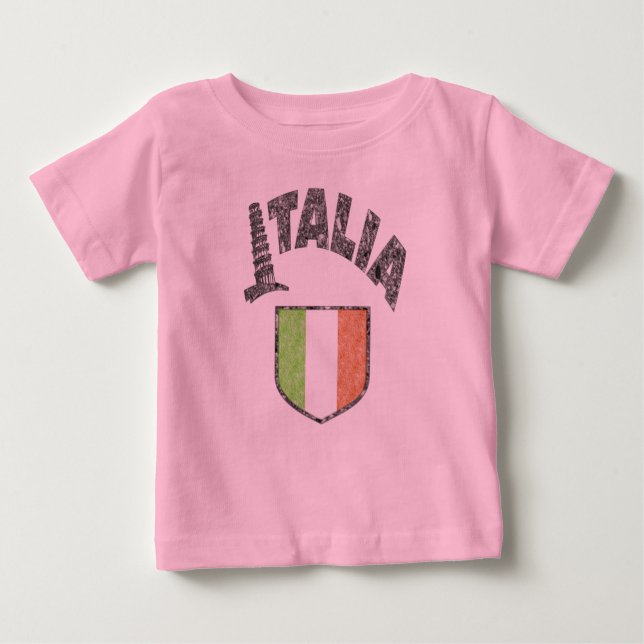 Italia Långärmad Småbarn Shirt T-shirt (Framsida)