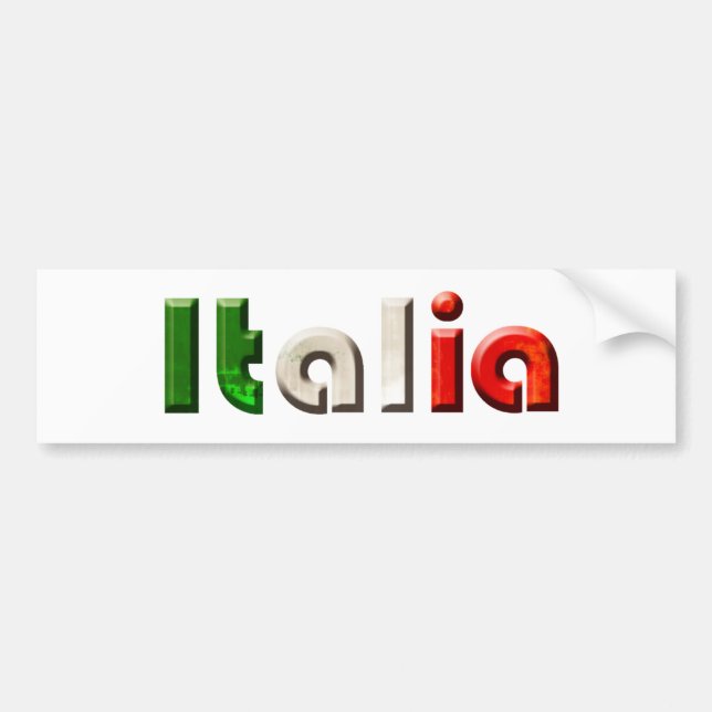 Italia logotypgåvor för italienare- och bildekal (Framsidan)