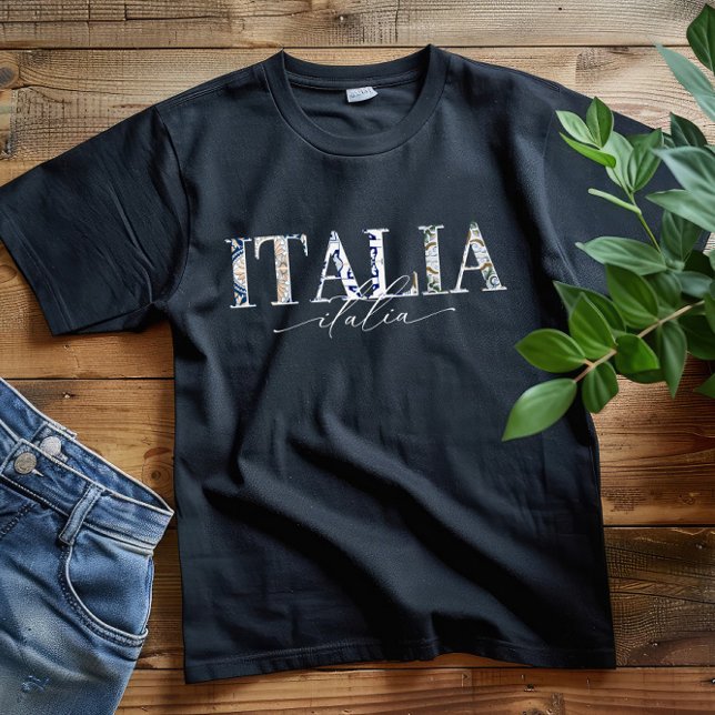 Italia | Minimalistiskt modernt italienskt Pride S T Shirt (Skapare uppladdad)