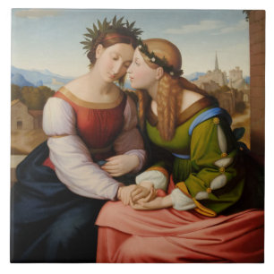 Italia och Germania (Italien och Tyskland som syst Kakelplatta