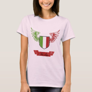 Italia påskyndade vintageflagga t-shirt