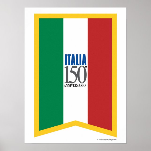 Italia Poster 150-årsdagen (Framsidan)