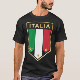 Italia Print - Stolt italienare - Italienska fotbo T Shirt
