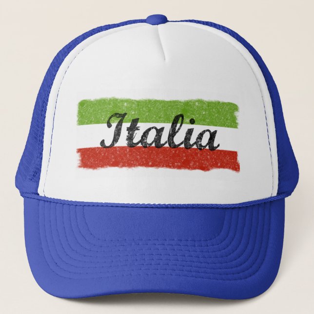 Italia Retro Lastbilschaufförshatt Italia Truckerkeps (Framsida)