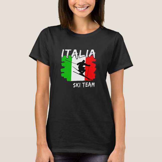 Italia Ski  T-Shirt blir (Framsida)