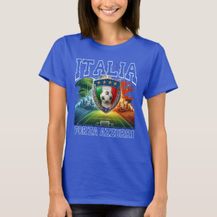Italia Soccer Forza Azzurri T Shirt