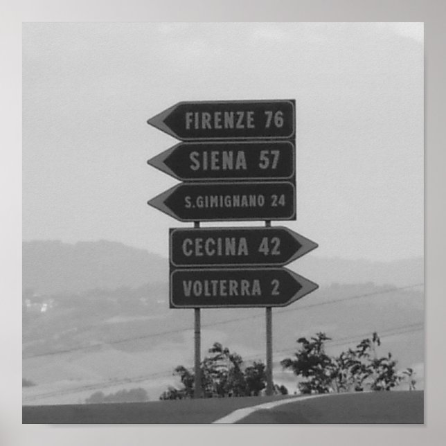 Italia - Toskana Poster (Framsidan)