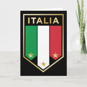 Italia Tryck - Stolt italienare - Italienska fotbo Kort