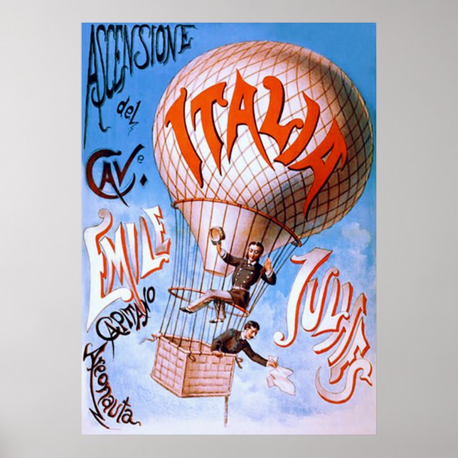 Italia ~ Vintage Advertising Poster (Framsidan)