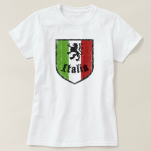 Italia Vintage Vapen Gul Dam T-Shirt