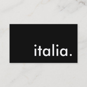 italia. visitkort