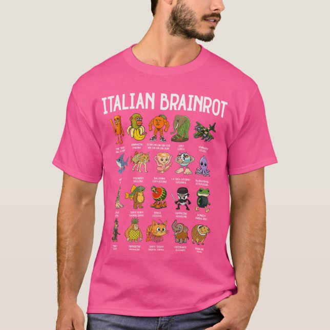 Italian Brainrot Italian Brainrot Funny Memes Men  T Shirt (Framsida)