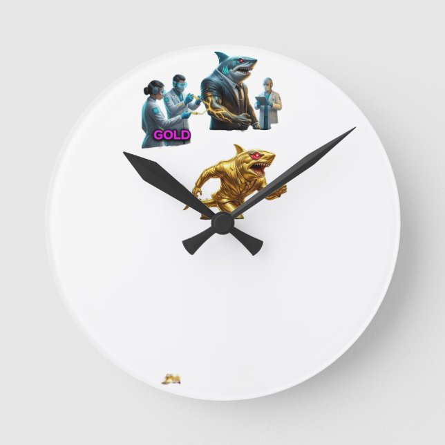 Italian Brainrot Spaghetti Glitch | Viral Rund Klocka (Framsida)