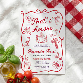 Italian Bridal Shower Invitation, That's Amore  Inbjudningar
