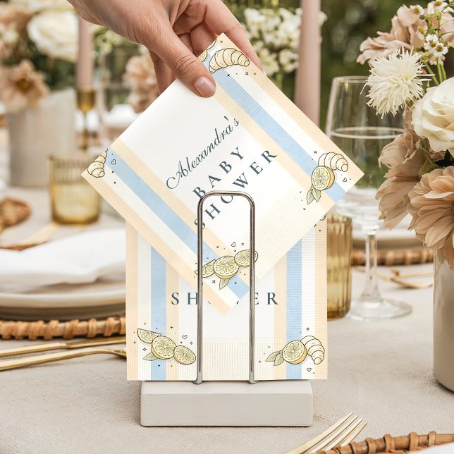 Italian Café Doodle Stripes Pappersservett (Skapare uppladdad)