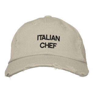 ’ITALIAN CHEF’ HAT BRODERAD KEPS