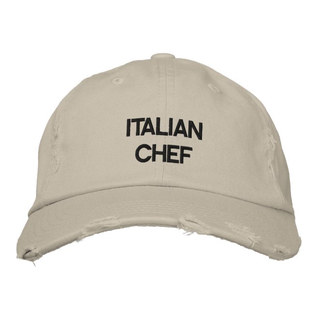 ’ITALIAN CHEF’ HAT BRODERAD KEPS (Framsida)