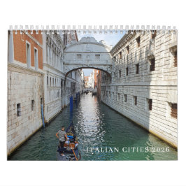 Italian cities 2026 calendar kalender