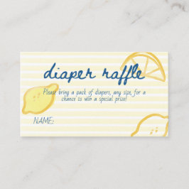 Italian Citrus Diaper Raffle Game Tilläggskort