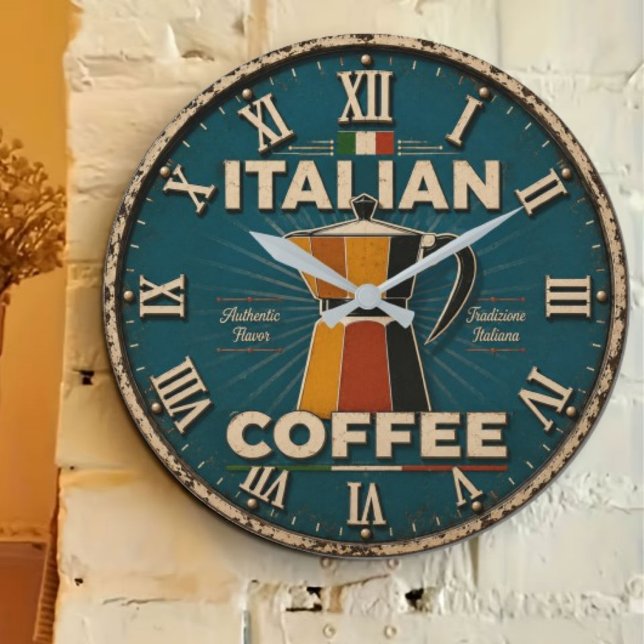Italian Coffee  Stor Klocka (Skapare uppladdad)