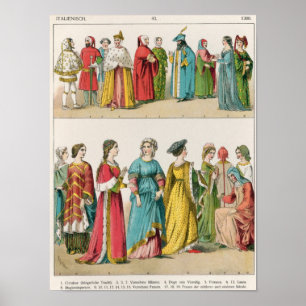 Italian Dress Poster