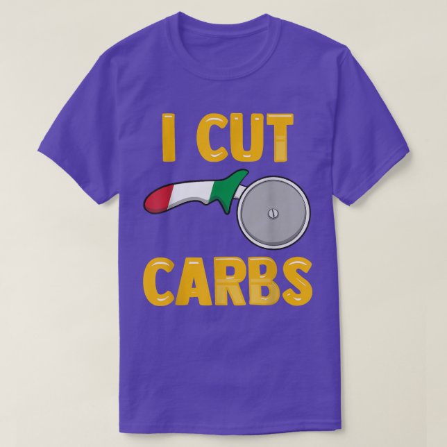 Italian Fitness Routine I Cut Carbs Funny Pizza Lo T Shirt (Design framsida)