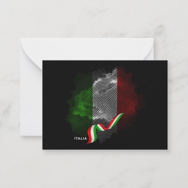 Italian flag anteckningskort (Framsida)