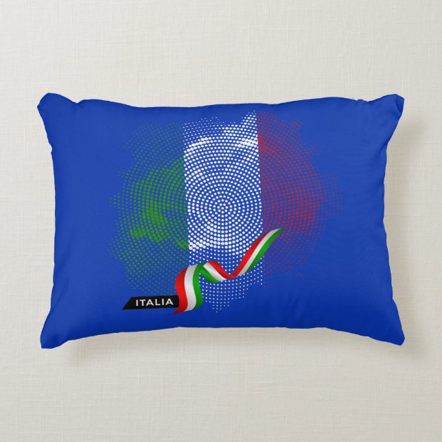 Italian flag prydnadskudde (Framsidan)
