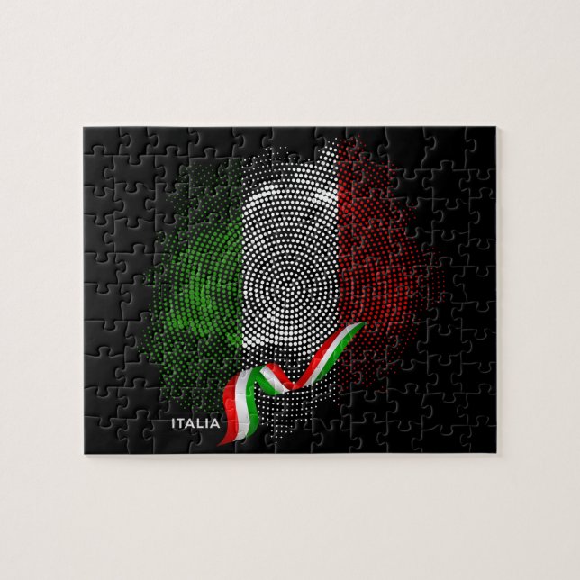 Italian flag pussel (Horisontell)