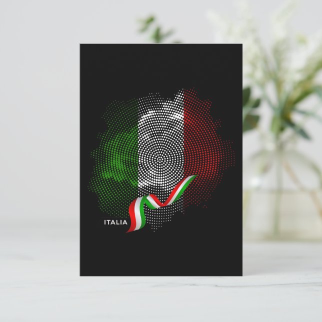 Italian flag tack kort (Stående Fram)