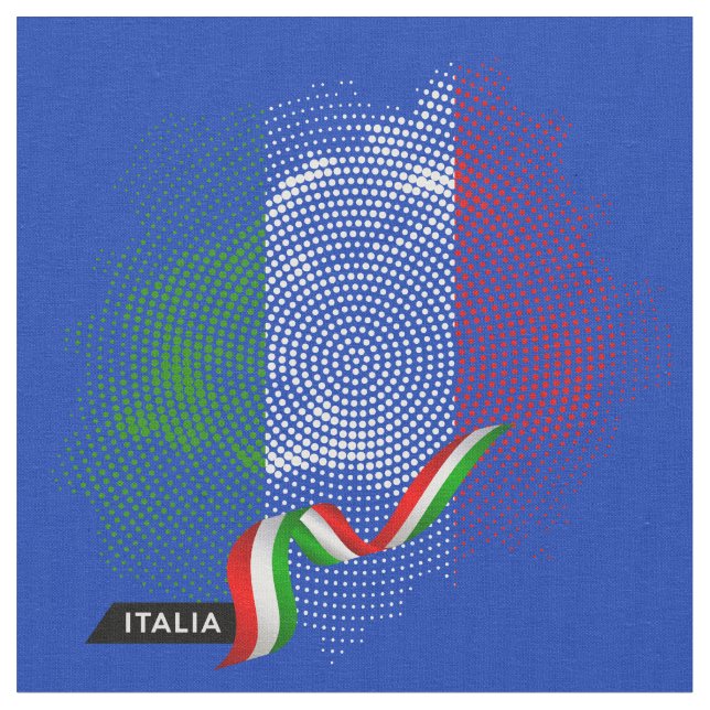 Italian flag tyg (Närbild)