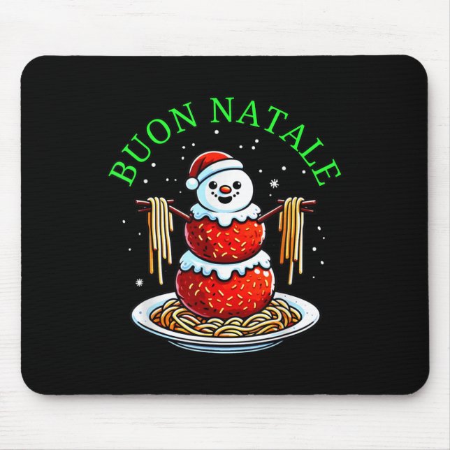 Italian Food Christmas Meatball Snowman Ugly Chris Musmatta (Framsidan)