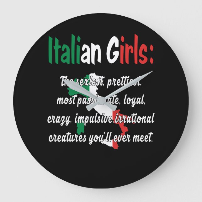 ITALIAN GIRLS FUNNY STOR KLOCKA (Framsida)