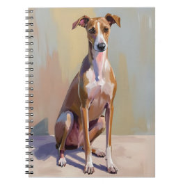 Italian Greyhound Dog Painting Anteckningsbok