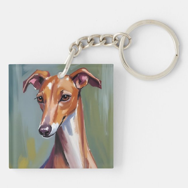 Italian Greyhound | Dog Watercolor Painting (Baksidan)