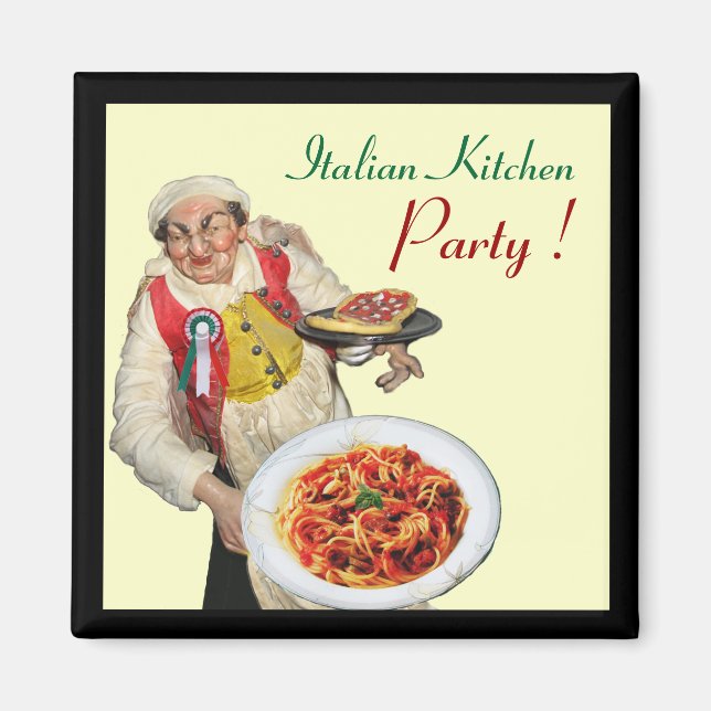 ITALIAN KITCHEN, kräm Magnet (Framsidan)