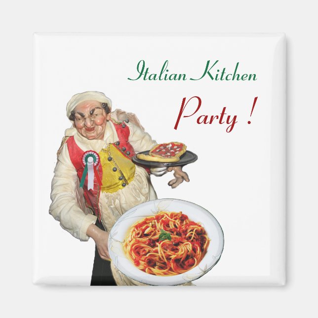 ITALIAN KITCHEN, kräm Magnet (Framsidan)