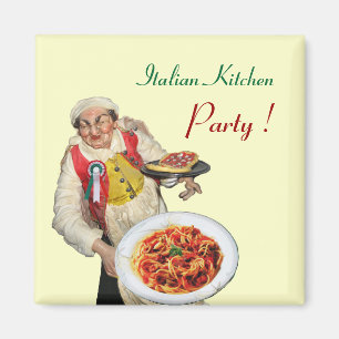 ITALIAN KITCHEN, kräm Magnet