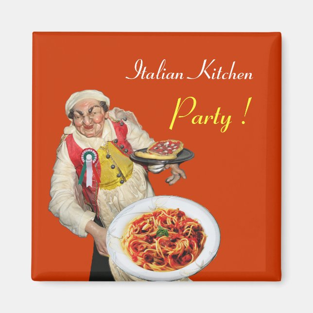 ITALIAN KITCHEN,orange Magnet (Framsidan)