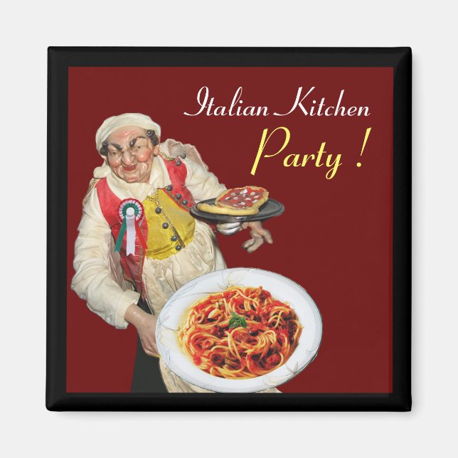 ITALIAN KITCHEN,red Magnet (Framsidan)