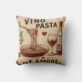 Italian Kitchen Rustic Wine & Pasta Farmhouse Kudde