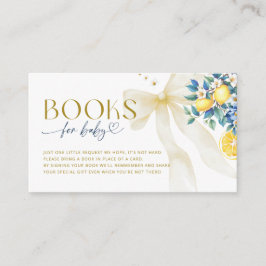 Italian Lemon Blue Tile Sweetie Books for Baby Tilläggskort