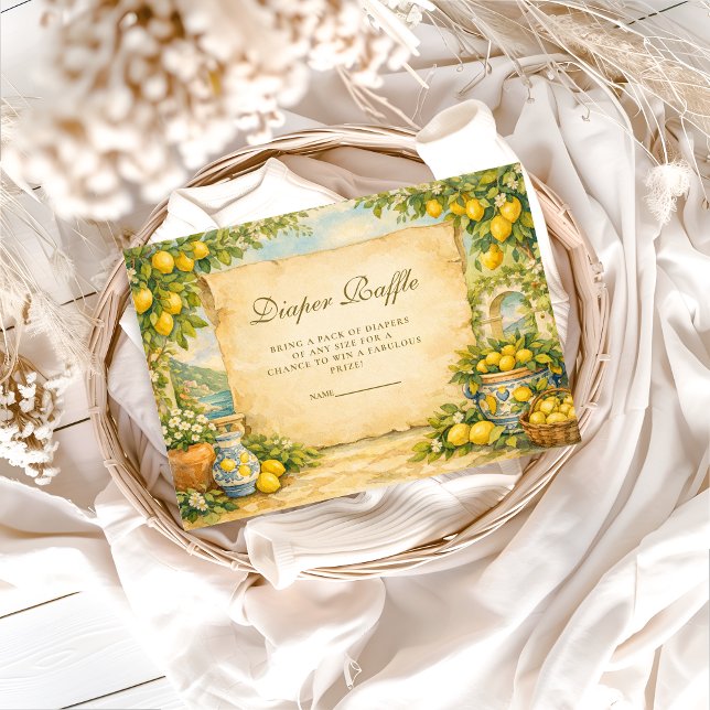 Italian Lemon Garden Diapper Raffle Tilläggskort (Skapare uppladdad)