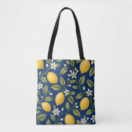 Italian Lemon Market Tote Tygkasse