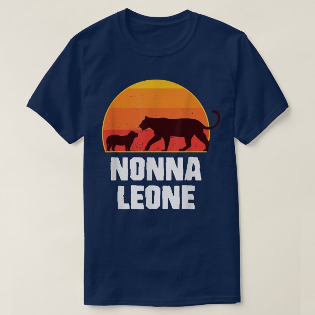 Italian Lion Grandma  Mother's Day  Nonna Leone  T Shirt (Design framsida)