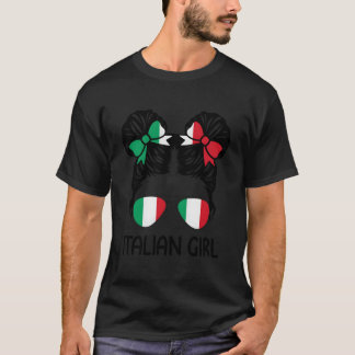 Italian Messy Hair Italy Pride Patriotic T Shirt