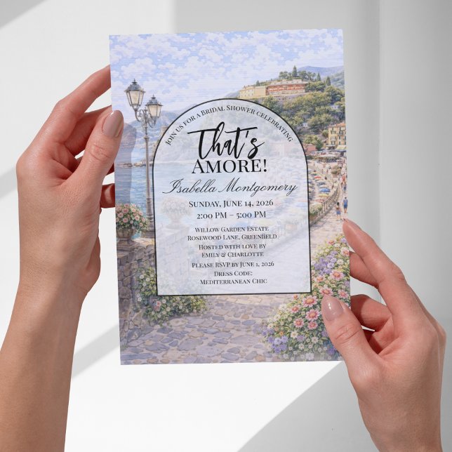 Italian Monterosso al Mare That’s Amore Inbjudningar (Italian Monterosso al Mare That’s Amore Invitations
)