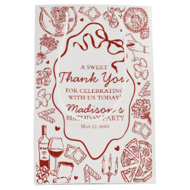 Italian Pasta Holy Cannoli Birthday Party Favor